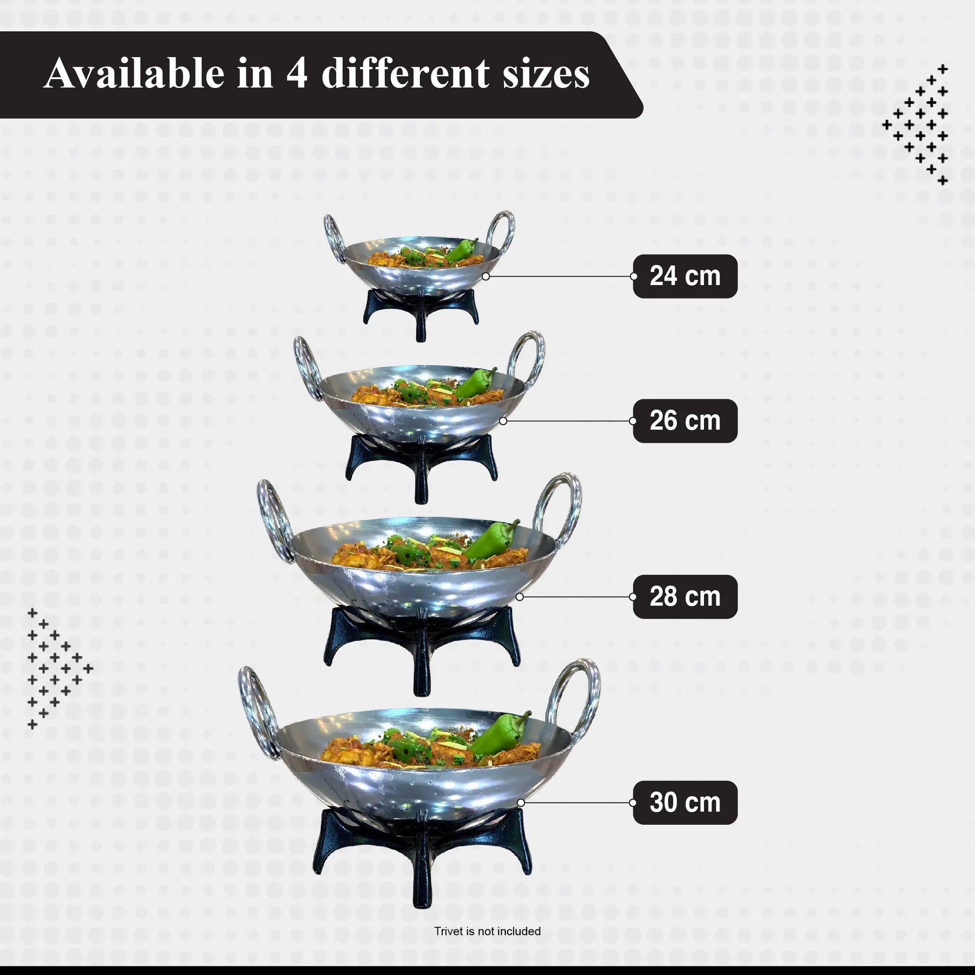 Buckingham Premium Stainless Steel Induction Cooking Balti curry dish Buckingham Cookware UK