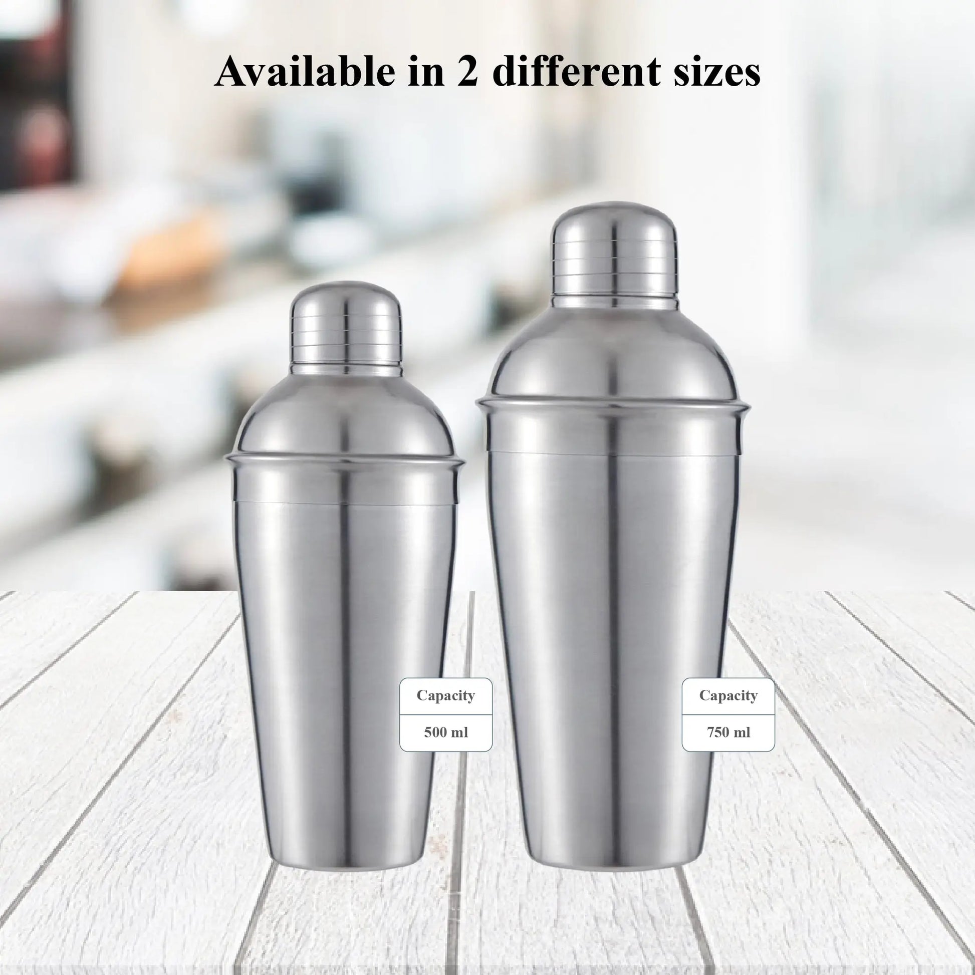 Buckingham Professional Stainless-Steel matte finish cocktail shaker 500 ml, Matt Finish Buckingham Cookware UK