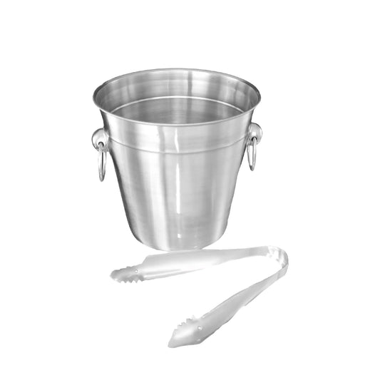 Buckingham Stainless Steel Mini Ice Bucket 14 cm+ Tong Buckingham