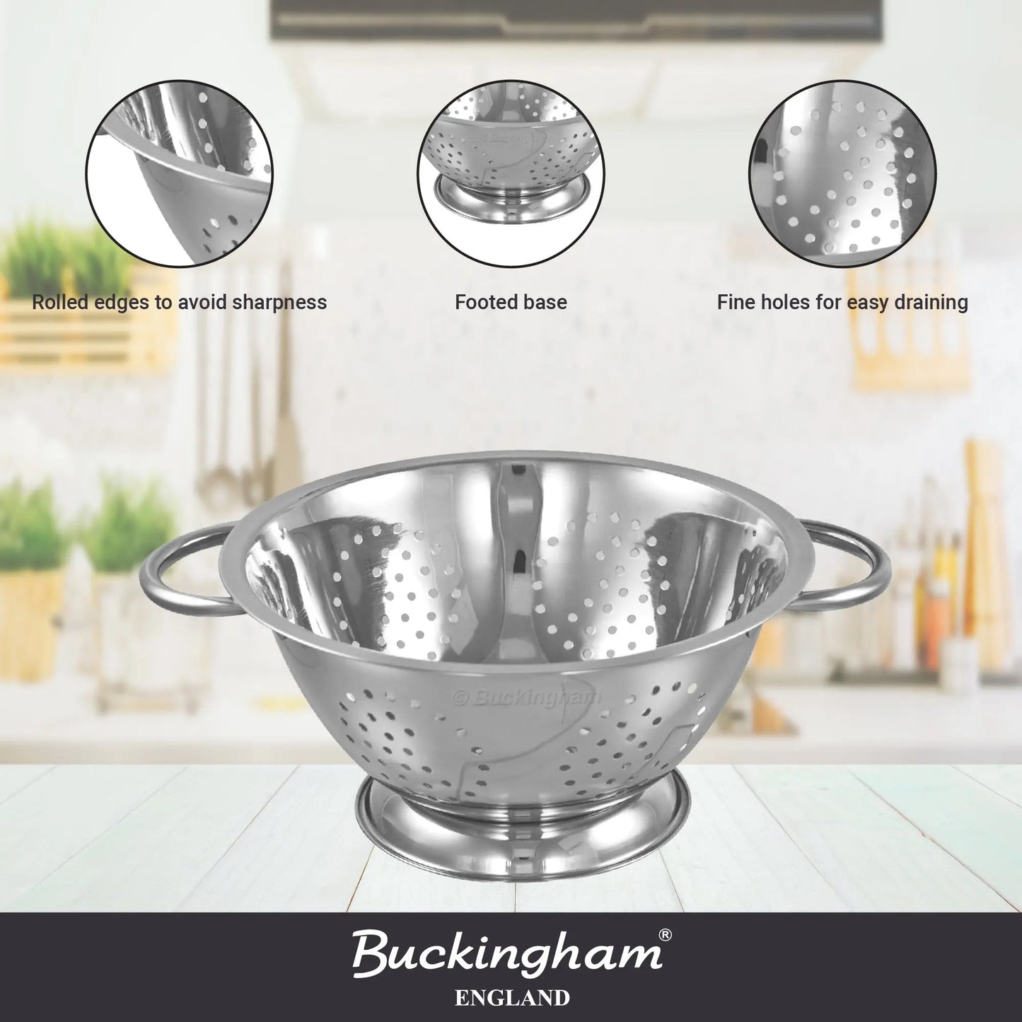 Buckingham fine mesh strainer Buckingham Cookware UK Buckingham Cookware UK