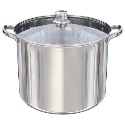 Stainless Steel Stock Pot with Glass Lid