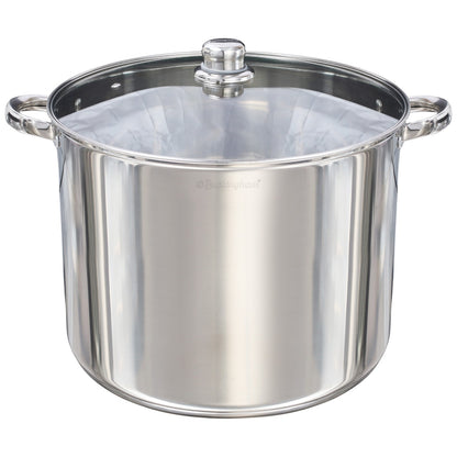 Stainless Steel Stock Pot with Glass Lid