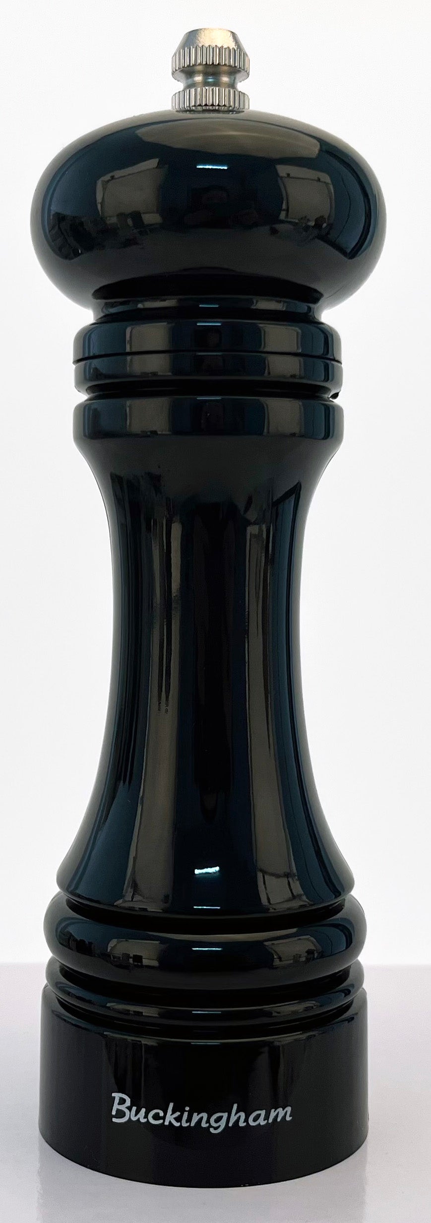 Buckingham ABS Plastic in Gloss Black Classic Salt/Pepper mill