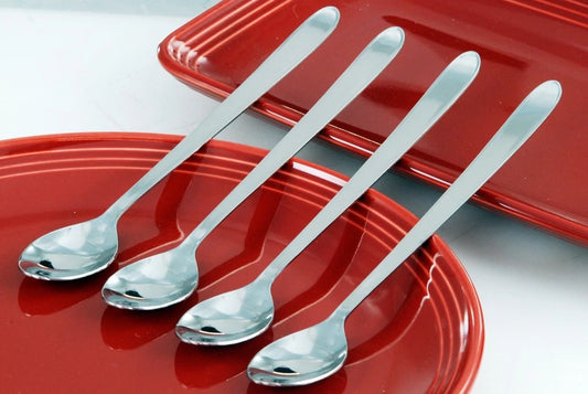 Buckingham Pack of 4 Stainless Steel Latte Spoons