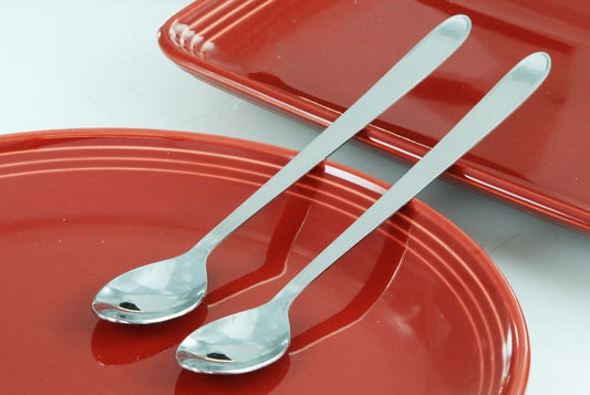 Buckingham Pack of 2 Stainless Steel Latte Spoons Long Handle