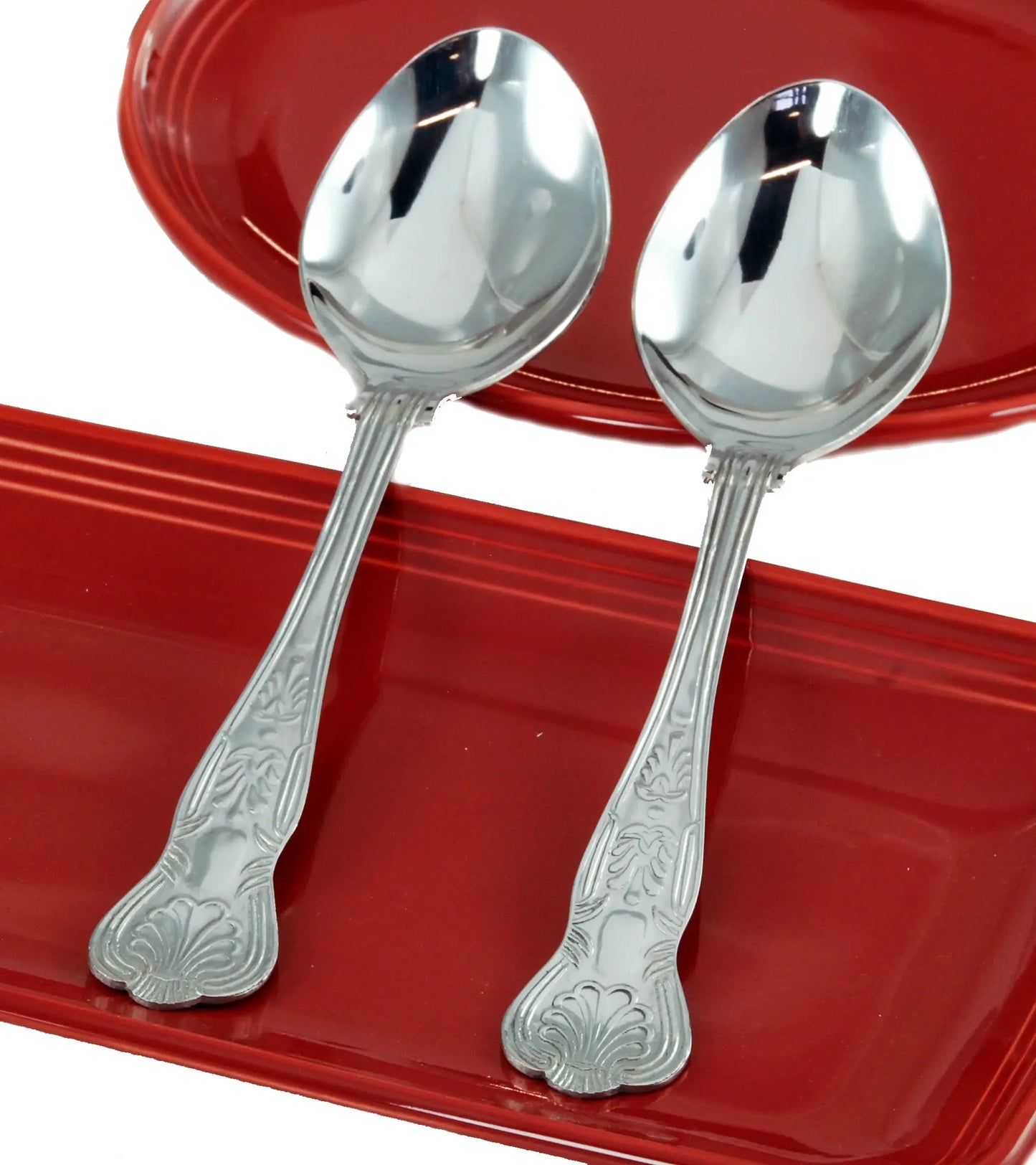 Buckingham Stainless Steel Large Serving Spoon Kings Pattern - Pack of 2 Buckingham