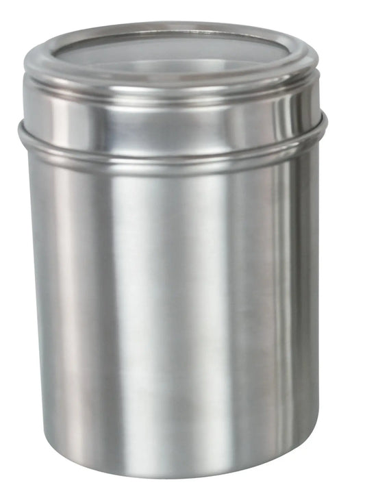 Buckingham Stainless Steel Storage Canisters with Matte Finish Acrylic Lid, 14 cm Matt Finish Buckingham