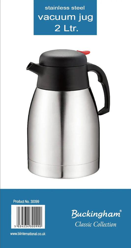 Buckingham Stainless Steel Vacuum Jug 2 Litres Buckingham